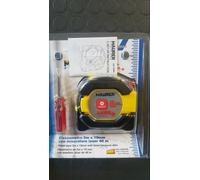 FLESSOMETRO 5 MT CON MISURATORE DISTANZIATORE LASER 40 MT