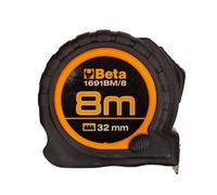 FLESSOMETRO 8 METRI CASSA BIMATERIALE ABS ANTIURTO STRUMENTO MISURA RULLO 1691BM