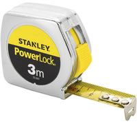FLESSOMETRO PROFESSIONALE METRO 3mt NASTRO ACCIAIO AL CARBONIO POWERLOCK STANLEY