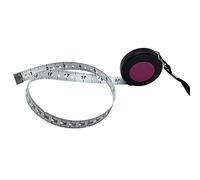 Flessometro Tattile Da Sarta Retrattile Automatico, Misura di Nastro Braille, Metro Tipo Sarto Arrotolabile da 60 Inch 150 cm (Rosa)