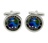 Fletcher Di Saltoun Clan Scozzese Gemelli IN Cromo Scatola