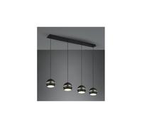 FLETCHER SOSPENSIONE BARRA CON 4 DIFFUSORI A SFERA IN METALLO LARGHEZZA CM 105