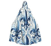 Fleur-De-Lis - Mantello con cappuccio da strega per adulti, costume di Halloween con cappuccio