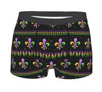 Fleur De Lys di Mardi Gras Uomo Boxer Slip Aderenti Slip Mutande Traspiranti Mutande S