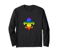 Fleur de Lys - Simbolo Arcobaleno Maglia a Manica