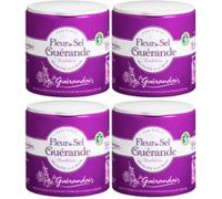 Fleur de sel Guerande Le Guerandais-fleur de sel de Guerande- 4 x 125 gr