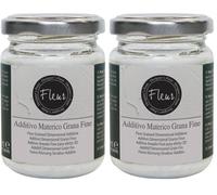 FLEUR DESIGNER'S PAINT | Additivo Materico in Polvere, 160 gr, Grana Fine, Conferisce Extra Volume e Matericità, Da Aggiungere al Colore in Proporzione fino a 3:1, Made in Italy. (Confezione da 2)