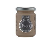 FLEUR DESIGNER'S PAINT | EGGSHELL Smalto Multisuperficie Satinato, Senza Carteggiare, 130 ml, F17 Chocolate Wish, a Base Acqua, Lavabile, Altissima Resistenza, per Interno - Esterno, Made in Italy