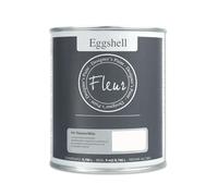 FLEUR DESIGNER'S PAINT | EGGSHELL Smalto Multisuperficie Satinato, Senza Carteggiare, 750 ml, F01 Titanium White, a Base Acqua, Lavabile, Altissima Resistenza, Interno - Esterno, Pareti - Mobili