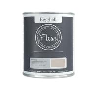 FLEUR DESIGNER'S PAINT | EGGSHELL Smalto Multisuperficie Satinato, Senza Carteggiare, 750 ml, F11 Greige, a Base Acqua, Lavabile, Altissima Resistenza, Interno - Esterno, Pareti - Mobili