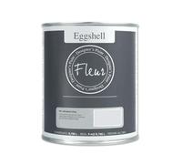 FLEUR DESIGNER'S PAINT | EGGSHELL Smalto Multisuperficie Satinato, Senza Carteggiare, 750 ml, F61 All About Grey, a Base Acqua, Lavabile, Altissima Resistenza, Interno - Esterno, Pareti - Mobili