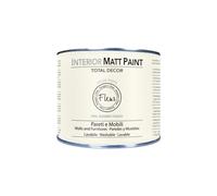 FLEUR DESIGNER'S PAINT | Interior Matt Paint, Pittura per Pareti e Mobili, Extra Opaco, 375ml, F03 Chalk White, a Base Acqua, Lavabile, Multisupericie, Made in Italy
