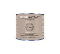 FLEUR DESIGNER'S PAINT | Interior Matt Paint, Pittura per Pareti e Mobili, Extra Opaco, 375ml, F12 James Taupe, a Base Acqua, Lavabile, Multisupericie, Made in Italy
