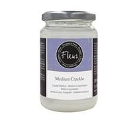 FLEUR DESIGNER'S PAINT | Medium per Effetto Crackle, 330 ml, Trasparente, Base Acqua, Per ottenere Oggetti e Superfici con effetto Screpolato ed Antico, Adatto su Qualsiasi Materiale.