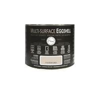 FLEUR DESIGNER'S PAINT | MULTI-SURFACE EGGSHELL Smalto Lavabile 3 in 1, Satinato, 375 ml, F10 Dove Grey, a Base Acqua, Adesione Diretta, Alta Resistenza, per Interno - Esterno, Made in Italy