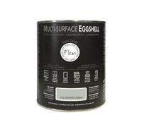 FLEUR DESIGNER'S PAINT | MULTI-SURFACE EGGSHELL Smalto Lavabile 3 in 1, Satinato, 750 ml, F46 Veranda Green, a Base Acqua, Adesione Diretta, Alta Resistenza, per Interno - Esterno, Made in Italy