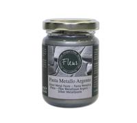 FLEUR DESIGNER'S PAINT | Pasta Metallizzata, 130 ml, Colore Argento, Base Acqua, Aspetto Molto Denso, Liscio e Lucidissimo. Dona Volume e un aspetto Scintillante a ogni creazione.