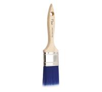 FLEUR DESIGNER'S PAINT | Pennellessa Setole Blu Sintetiche di Alta Qualità, Misura 4 cm, Alta Precisione e non lascia segni. Ottima Stesura e Facile Pulizia con Ghiera in Acciaio Inox. Made in Italy.
