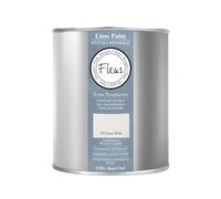 FLEUR DESIGNER'S PAINT | Pittura a Calce Antibatterica, Traspirante e Sanificante, Colore Snow White, a Base di Puro Grassello di Calce, Effetto Naturale, Made in Italy, 0,75 litri