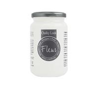 FLEUR DESIGNER'S PAINT | Pittura ad Acqua, Effetto Gesso Naturale, Extra Opaca, Fleur Chalky F01, Colore Titanium White, Made in Italy, Formato da 330 ml