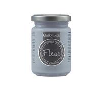 FLEUR DESIGNER'S PAINT | Pittura ad Acqua, Effetto Gesso Naturale, Extra Opaca, Fleur Chalky F56, Colore Hamptons Blue, Made in Italy, Formato da 130 ml
