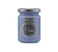 FLEUR DESIGNER'S PAINT | Pittura ad Acqua, Effetto Gesso Naturale, Extra Opaca, Fleur Chalky F62, Colore Copenaghen Blue, Made in Italy, Formato da 130 ml