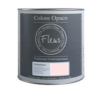 FLEUR DESIGNER'S PAINT | Pittura Chalk Paint Opaca, 2,5 L, Senza Carteggiare, Multisuperficie, Colore F19 Pink Rococò, Effetto Gesso, Per Pareti e Mobili, Extra Opaco, Ad Acqua, Made in Italy