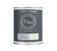FLEUR DESIGNER'S PAINT | Pittura Chalk Paint Opaca, 750 ml, Senza Carteggiare, Multisuperficie, Colore F50 Miami Milk, Effetto Gesso, Per Pareti e Mobili, Extra Opaco, Ad Acqua, Made in Italy