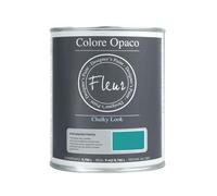 FLEUR DESIGNER'S PAINT | Pittura Chalk Paint Opaca, 750 ml, Senza Carteggiare, Multisuperficie, Colore F59 Istanbul Interior, Effetto Gesso, Per Pareti e Mobili, Extra Opaco, Ad Acqua, Made in Italy