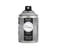 FLEUR DESIGNER'S PAINT | Spray Metallizzato a Base d'Acqua con Altissimo Contenuto di Pigmenti, Fleur Metallic Spray F90, Colore Aston Silver, Formato 100 ml