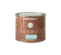 FLEUR DESIGNER'S PAINT | SUPER SMALTO Lavabile e ad Altissima Resistenza, Satinato, 375 ml F49 Cape Town Blue, Pronto all'Uso, a Base Acqua, per Interno - Esterno, Made in Italy