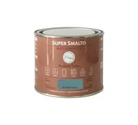 FLEUR DESIGNER'S PAINT | SUPER SMALTO Lavabile e ad Altissima Resistenza, Satinato, 375 ml F60 Vanity Blue, Pronto all'Uso, a Base Acqua, per Interno - Esterno, Made in Italy