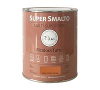 FLEUR DESIGNER'S PAINT | SUPER SMALTO Lavabile e ad Altissima Resistenza, Satinato, 750 ml F88 Saffron Aroma, Pronto all'Uso, a Base Acqua, per Interno - Esterno, Made in Italy