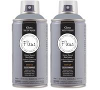 FLEUR DESIGNER'S PAINT | Vernice Spray ad Alta Resistenza e Base Solvente, Fleur Vernice Spray V01, Lucida UV, Formato 300 ml (Confezione da 2)