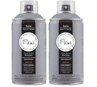 FLEUR DESIGNER'S PAINT | Vernice Spray ad Alta Resistenza e Base Solvente, Fleur Vernice Spray V02, Satinata UV, Formato 300 ml (Confezione da 2)