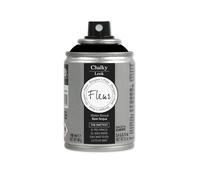FLEUR Spray Vernice Chalk Paint, Extra Opaco, all' Acqua senza Odore, MultiSuperficie, 100 ml F77 Black, Effetto Gesso, Shabby Chic Vintage, per Mobili, per Interno - Esterno