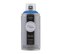 FLEUR Spray Vernice Chalk Paint, Extra Opaco, all' Acqua senza Odore, MultiSuperficie, 300 ml F64 Primary Cyan, Effetto Gesso, Shabby Chic Vintage, per Mobili, per Interno - Esterno