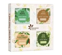 FLEURANCE NATURE Cassapanca 4 SAPONI PROFUMATI 4 x 100 gr, Standard, Unico