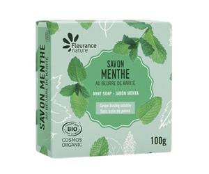 FLEURANCE NATURE SAPONE PERFUMATO Menta Pastiglia 100gr, Standard, Singolo