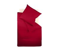 fleuresse Biancheria da letto Colours Interlock Jersey Weiß / 155 x 220 cm