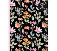 Fleurs colorées: Cahier de notes de 140 pages