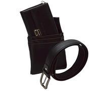 flevado CELRIC - Set di 4 borse da cameriere, cavezza Colt + portafoglio da cameriere + collana per pantaloni + cintura per cameriere, abbigliamento gastronomico solo per brevi periodi, Nero , Set mit