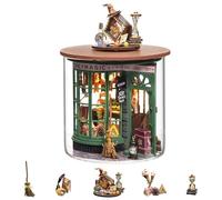 Flever Casa delle bambole in miniatura fai da te Kit per la casa delle bambole Serie di bottiglie da sogno con mobili per regalo romantico di San Valentino (negozio magico