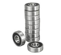 Flewdart 10pz 6000 2RS cuscinetti a sfere 10 x 26 x 8mm, 6000-2RS 6000RS schermati in acciaio al carbonio per macchine e utensili (6000RS 10pcs)