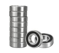 Flewdart 10pz 6004 2RS cuscinetti a sfere 20 x 42 x 12mm, 6004-2RS 6004RS schermati in acciaio al carbonio per macchine e utensili (6004RS 10pcs)