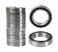 Flewdart 10pz 6803 2RS cuscinetti a sfere 17x26x5mm, 6803-2RS 6803RS schermati in acciaio al carbonio per macchine e utensili (6803RS 10pcs)