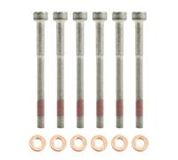 Flewdart 12 pezzi viti per iniettore per OM646 OM651 OM611, guarnizioni per iniettore per W203 W204 W169 W164 W212 W211 Sprinter W906 Vito Viano