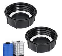 Flewdart 2pcs tappi ibc S100x8 per Serbatoio, tappo ibc 100mm DN80, Accessori ib-c per Cisterna Acqua 1000 Litri, Serbatoio per Acqua Piovana, Contenitore (S100X8 2pcs)