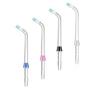 Flewdart 4 punte di ricambio a getto dentale ad alta pressione per Waterpik, punta dentale compatibili con Waterpik Water Flosser Wf02/03ec Wp-100/108/112/250ec Wp-450/462/560/