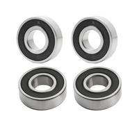 Flewdart 4pcs cuscinetti a sfera 6001-2rs, cuscinetto a sfere 12 x 28 x 8mm 6001 2rs lega al cromo a doppia protezione per fai da te, banchi rotanti, motori, stampanti 3D, fresatrici (6001-2RS 4pcs)